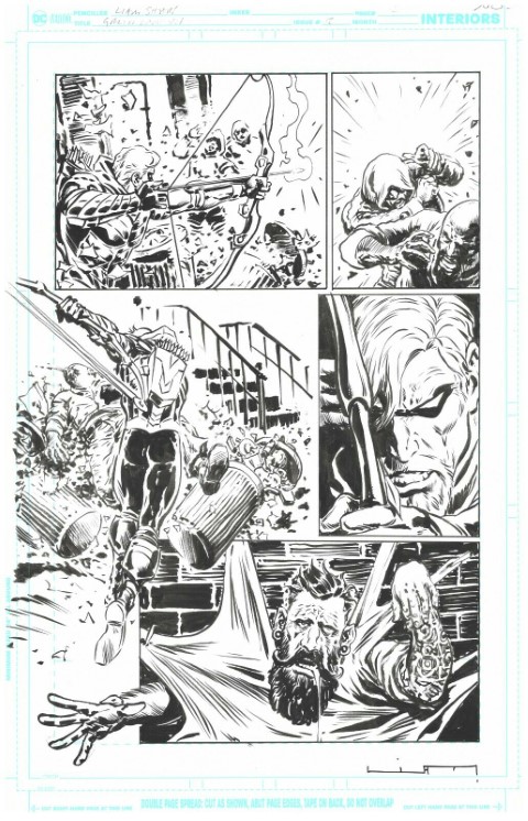 The Green Lantern Issue 8 Page 4 Pencils + Inks by Liam Sharp